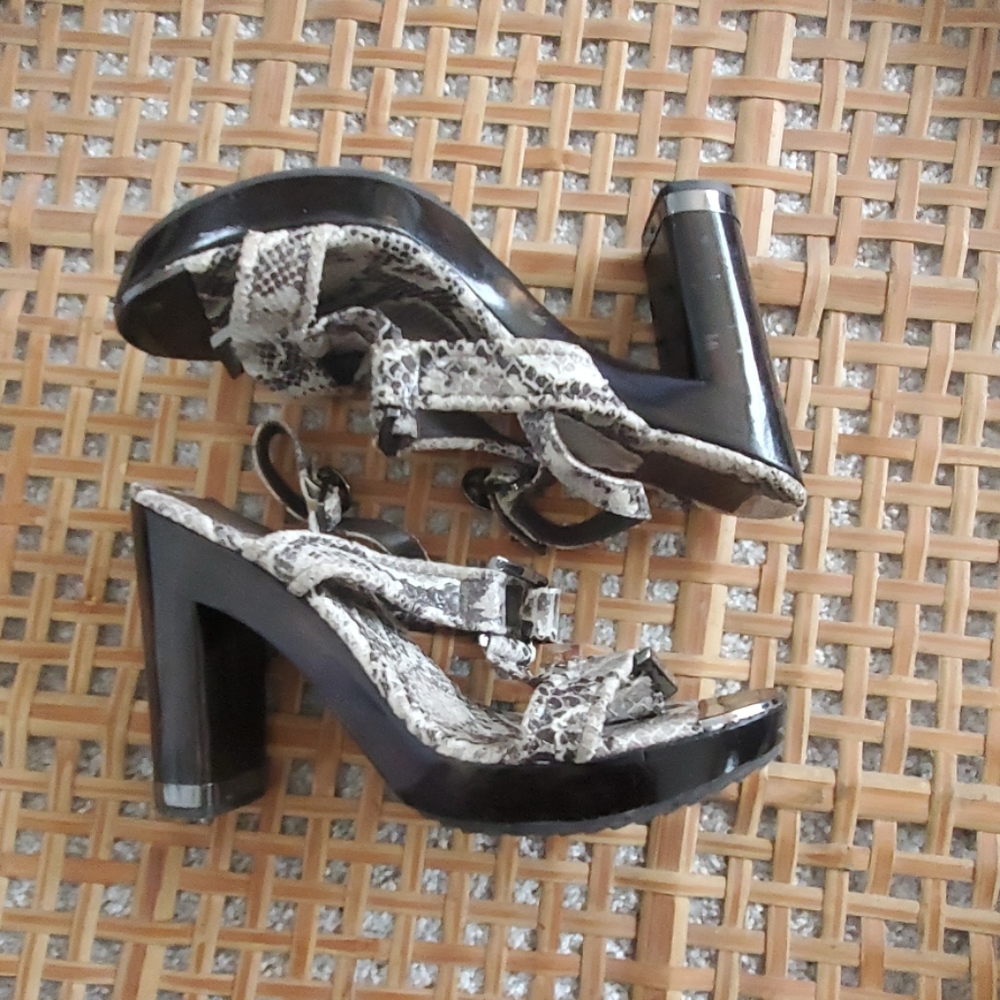 Tory Burch Karmen Snakeskin Sandals